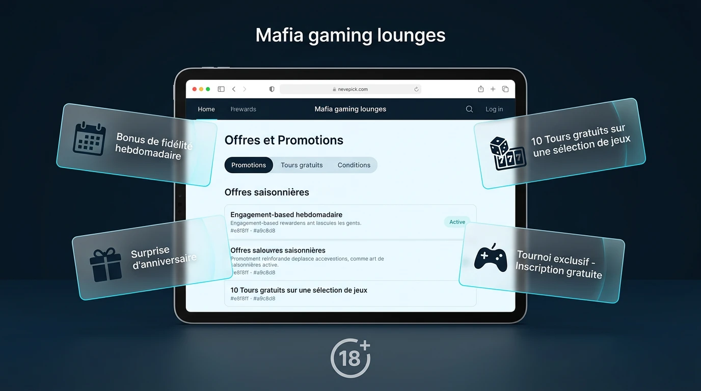 Bonus et promotions disponibles sur Mafia Casino
