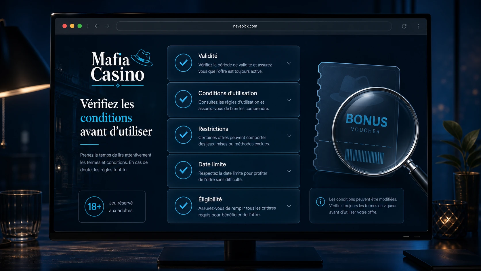 Code promo Mafia Casino : quelles conditions vérifier ?